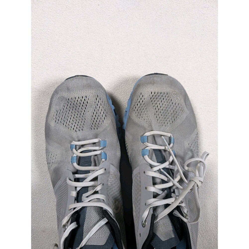 On Running Cloud X Alloy Grey Niagara Blue Mens Size 11 Shoes 40.99038 - Picture 9 of 9